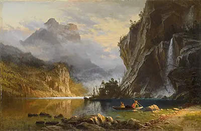 Indians Spear Fishing Albert Bierstadt